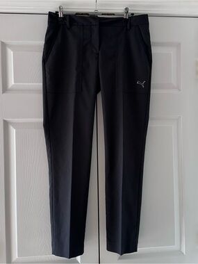 Women's Puma Golf Pants Dry Cell Size 6 Black Athletic/Pockets/Lightweight